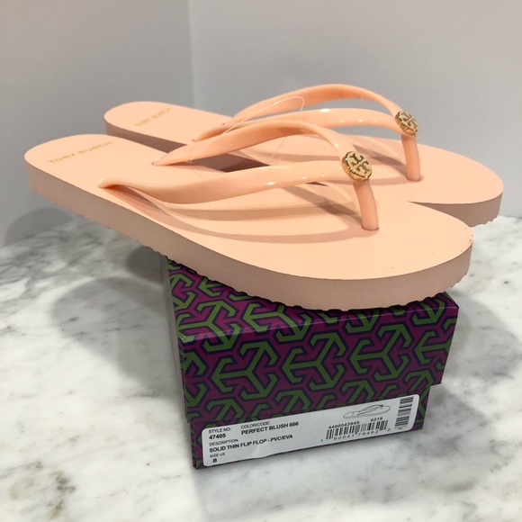 Tory Burch Shoes - NEW Tory Burch Perfect Blush Solid Thin Flip Flop